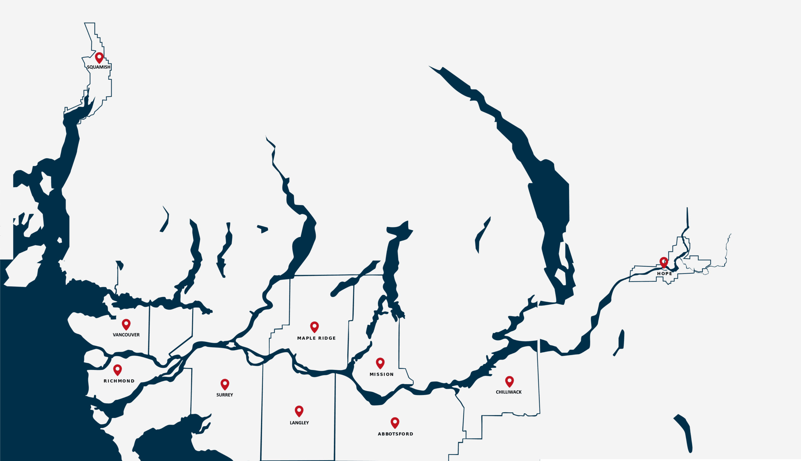 Pacific Breeze HVAC service area - Hope to Squamish Pacific Breeze HVAC service area - Hope to Squamish